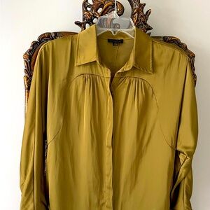 Current Air Citron Green Blouse
